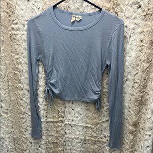 Women's Blue Long Sleeve Top